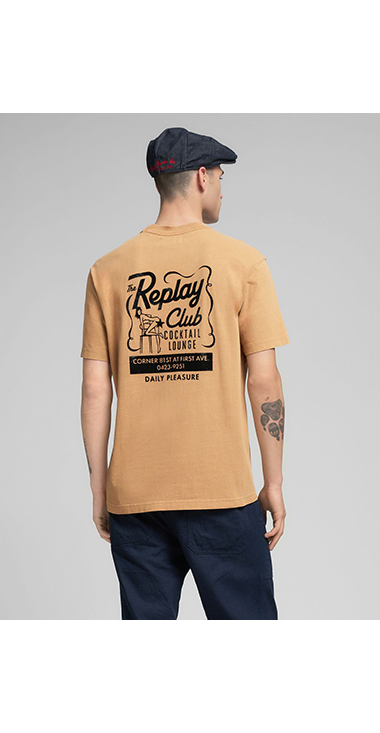 リラックスフィット コットンジャージー グラフティーTシャツ 詳細画像 ライトオレンジ 2